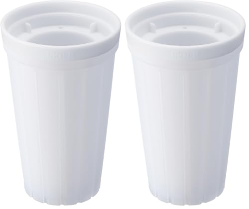 ライクイット (like-it) 製氷皿 俺のクラッシュアイス 約Ф8.9×高14.2cm ホワイト 日本製 STK-07 クラッシュアイス 製氷皿 製氷器 簡単 (× 2)の商品画像（Amazon）