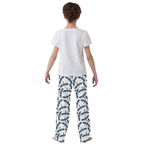 Crane Flying Boys Long Pants Soft Trousers Elastic Waist Kids Lounge Bottoms with Pockets S-XL3