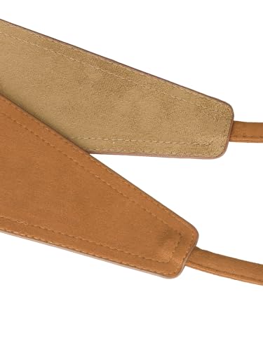 Womens Faux Suede Tassel Belt, Vintage Bow Tie Corset Cinch Obi Belts Waistband for Dress2