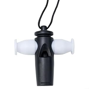 Reachmall Karnevals-Sambapfeife Schwarz-Weiß