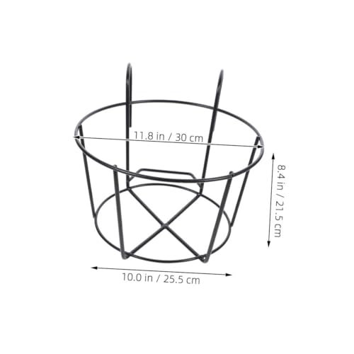 Support de pot de fleurs balcon en fer suspendu table et cuisine noire - 3
