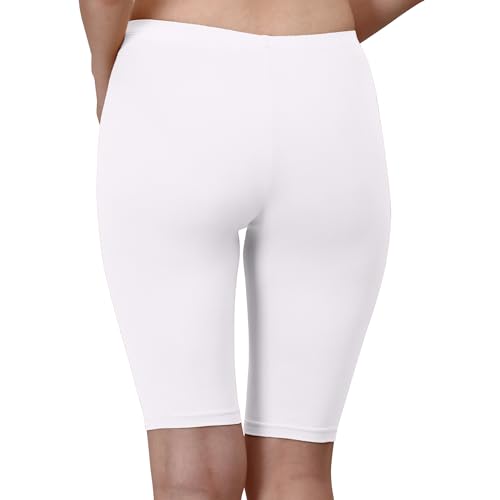 Image of SOIE Women's Mid Rise Soft Polyamide Spandex Knee Length Cycling Shorts
