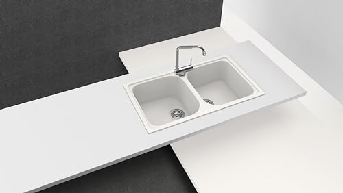 SCHOCK | Küchenspüle Lithos N200 2 Becken, Material Cristalite® New Alumina, 860 x 500 mm