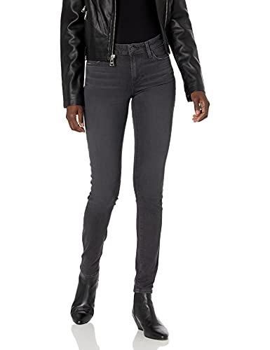 PAIGE Women's Verdugo Transcend MID Rise Ultra Skinny Jean, Smokey Distressed, 27