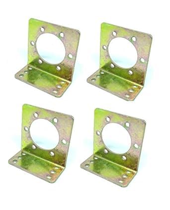 SP Electron Pack of 4 Pcs DC Geared Side Shaft Motor Clamp L Shaped Motor Mount Mounting Bracket-image-30