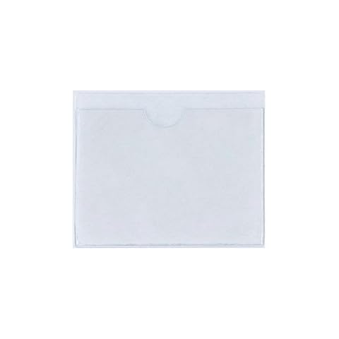 FGF-EU Transparent Self Adhesive Parking Permit Holder Pack of 1 Ticket and Note Sticky Back Protect Cover for Car, Badges, Windscreen Cover
