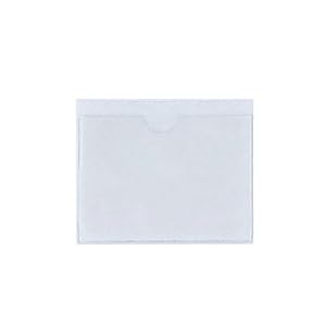 FGF-EU Transparante zelfklevende parkeerkaarthouder Pack 1 ticket en opmerking Sticky Back Protect Cover voor auto, badge, voorruit