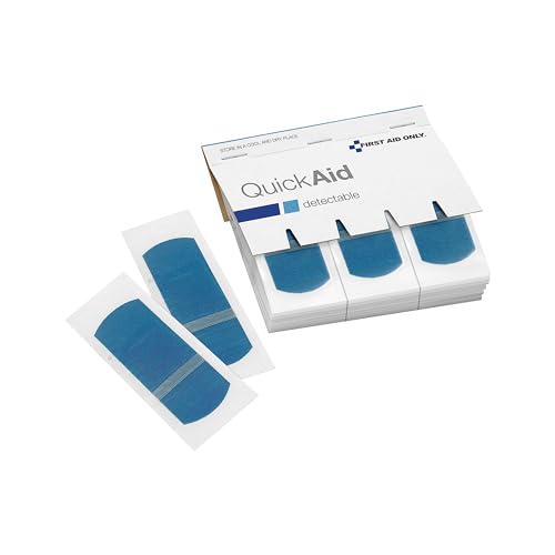 Plâtre recharges surface en métal quickaid lot de 45 pansement détectable bleu - 2