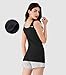DAVID ARCHY Women's Cotton Camisole Tops Long Tank Top for Women 3 Pack (XL, Heather Dark Gray/Black/White)
