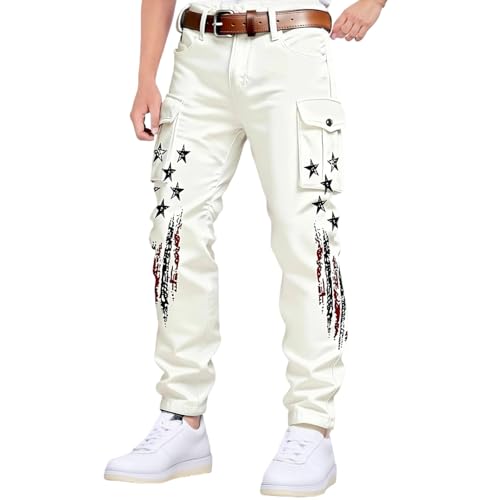 Pantalon de travail homme cargo slim en coton pour mode training et rando