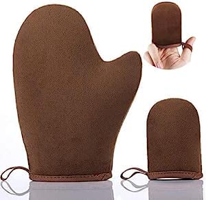 Cuerpo Manopla, Guantes Autobronceadores, 2 Piezas Guante Autobronceador, Guante Aplicador Autobronceador, Doble Cara Reutilizable Autoabbronceante Gloves, para Hombres y Mujeres