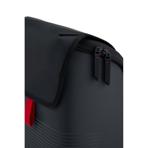 Image of American Tourister Shelvo Hard Shell Laptop Backpack | Polycarbonate PC Shell | 17a€ Laptop Compartment | Smart Sleeve | Magnetic Closure | Hidden Drop Pocket | Water Resistant| 1 Year Warranty