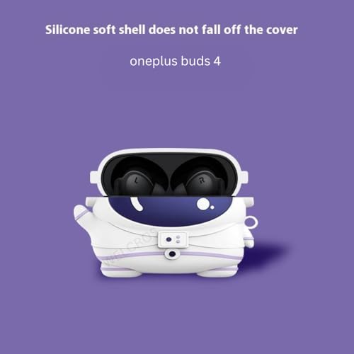 Image of WELCROS Soft Silicone Protective Case Cover for OnePlus Buds 4 (Astronaut)