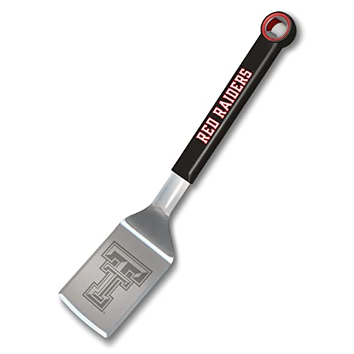 YouTheFan NCAA Texas Tech Red Raiders Stainless Steel BBQ Spatula with Bottle Opener