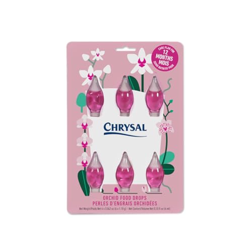 Chrysal Orchid Food Drops — Orchid Care — One Pack for a Year Supply — Concentrated Flower Food for All Species of Orchids — Ideal Florist Supplies — Outdoor and Indoor Plant Food
