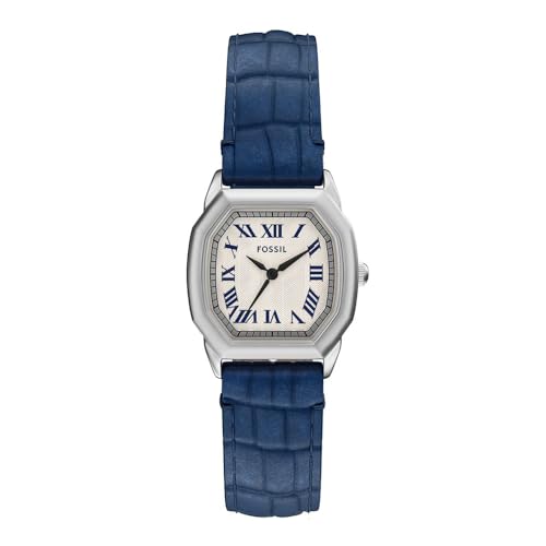 Fossil Harlow Blue Quartz Leather Watch ES5425