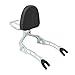 BAIONE Oparcie Sissy Bar z bagażnikiem oparcie poduszka do Indian Scout 15-20 Scout Sixty 2016-2020 (chrom)