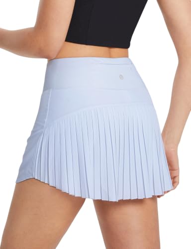 Image of baleaf Women's Pleated Tennis Skirt Golf Skorts for Woman High Waisted Lightweight Athletic Shorts Pockets