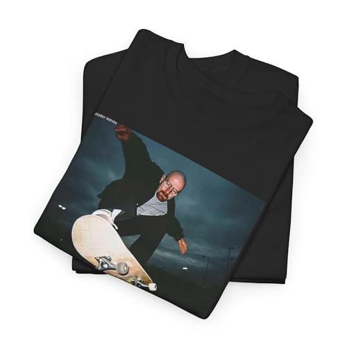 Breaking Bad Heisenberg Skate Walter White Unisex Heavy Cotton Tee,2
