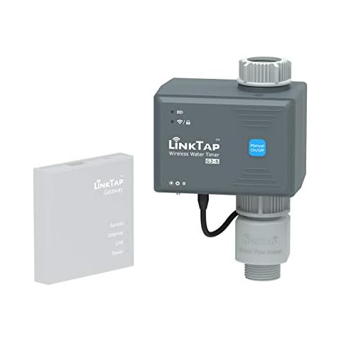 LinkTap G2S Wireless Water Timer - Requires Gateway - Smart Irrigation Tap Timer with App, Cloud Controlled Watering, Weather Awareness, Manual Control & Digital Lockout, Easy Install, IP66 Waterproof Cover