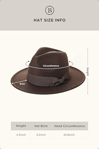 Image of BABEYOND 1920s Fedora Hat for Men Gatsby Wide Brim Fedora Hat Felt Panama Cap with Band for Women Men