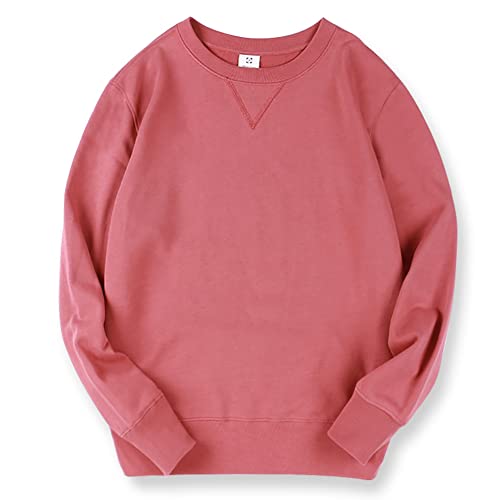 Sweat à capuche couleur unie coupe ample à manches longues style minimaliste