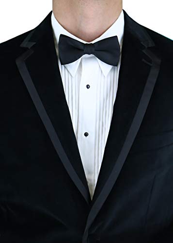 DTI BB Signature Men's Two Button Side-Vent Jacket Black Velvet Tuxedo Suit2