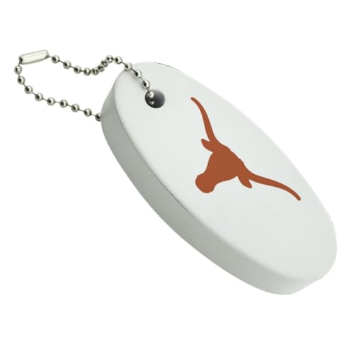 GRAPHICS & MORE The University of Texas Primary Logo V2 Floating Keychain Oval Foam Fishing Boat Buoy Key Float