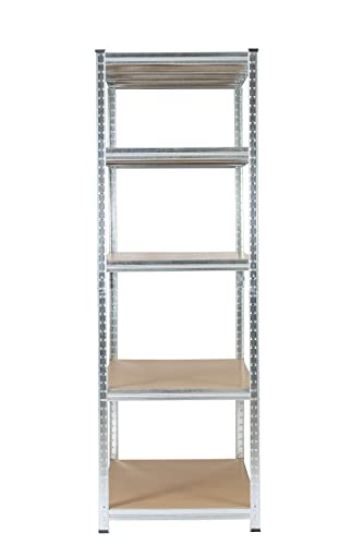 Rhino Racking - 3 Bays - 5 Tier Heavy-Duty Industrial Storage Shelves - Galvanised - 180x120x60cm - Image 4