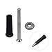 RUIAN Revolving Handle Plastic Clamping Handles Screw Knobs M10 Threaded Metal Tapered Grip for Housing Construction, Lathe Machine, Industry Equipment