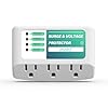 BSEED 3 Outlet Surge Protector for Refrigerator, Voltage Protector with Light Indicators for TV, PC, Washing Machine, and Other Home Appliance, Power Wall Surge Protector, 125V, 1875W, 1 Pack