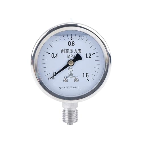 Manomètre en acier inoxydable YN60BF 0.4Mpa appareil de mesure de pression anti-corrosion