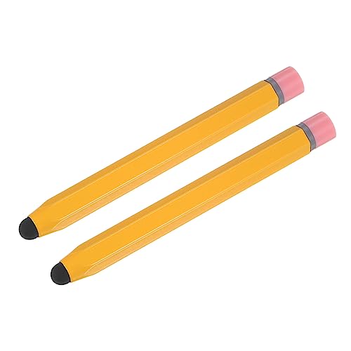 Lápiz capacitivo universal amarillo MECCANIXITY mini puntero táctil de 3.8 pulgadas pack de 2