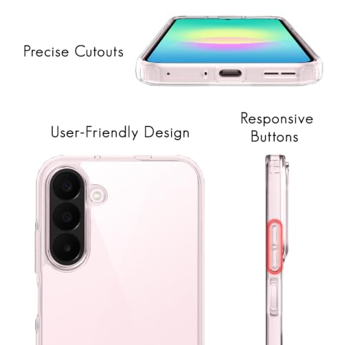 Image of TheGiftKart Ultra-Hybrid Crystal Clear Back Case Cover for Samsung Galaxy A27 5G | Shockproof Design | Camera Protection Bump | Hard Clear Back Cover Case for Samsung A27 5G (PC & TPU, Transparent)