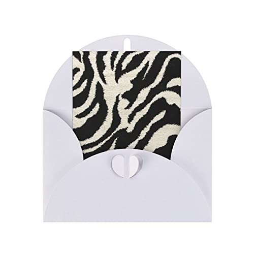 Cartes de vœux toutes occasions et mariage en papier nacré zèbre 10,2x15,2 cm
