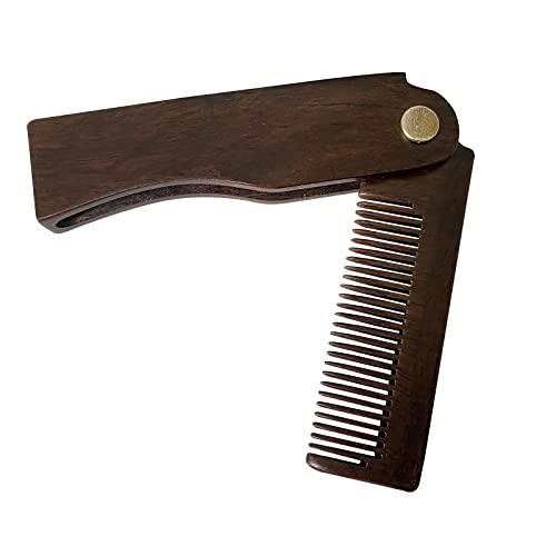 EQLEF Pettine barba uomo Pettine Pieghevole Barba