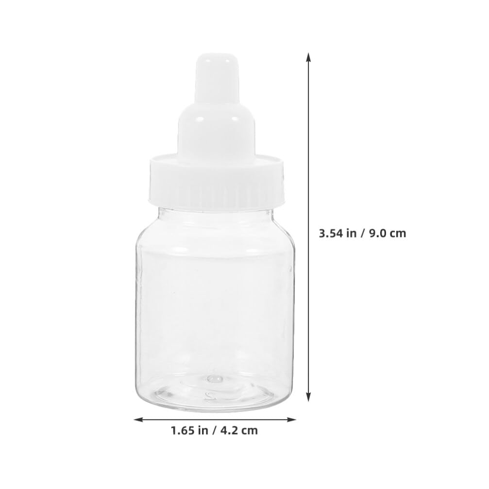 Scatola Di Caramelle Bottiglia Di Latte in Plastica 3.54X1.65X1.65In Contenitore Portatile Per Bomboniere Baby Shower Feste Compleanno Confezione Regalo
