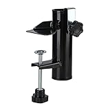 Patio Umbrella Clamp Outdoor Umbrella Holder Bench Buddy Deck Umbrella Stand,Metal Clamp Holder Clip Beach Fishing Umbrella Mount Clamp for Deck,Bleachers,Tailgates,Railing,Boats,Poles,Fences