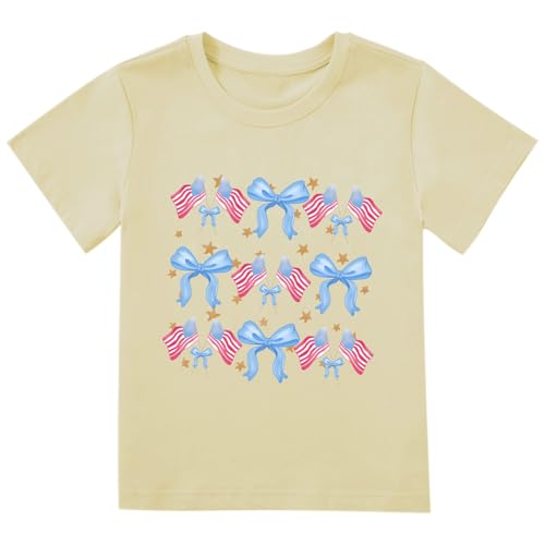 Image of Boys Girls Fourth of July Shirt Toddler Patriotic 4th of July Clothes for Kids 1-7 Years