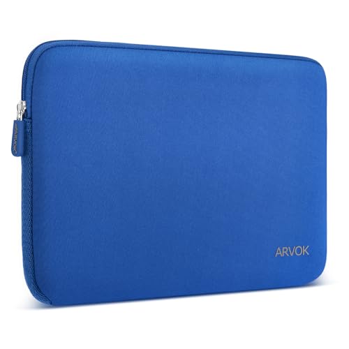 Arvok 17 17.3 Pouces Housse pour Ordinateur Portable en Néoprène Pochette Sacoche pour Chromebook Ultrabook Netbook Tablette (Bleu Foncé)