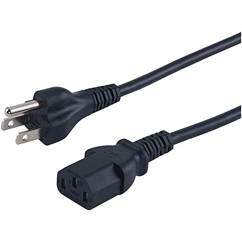 Insignia - 6' AC Power Cable - Black