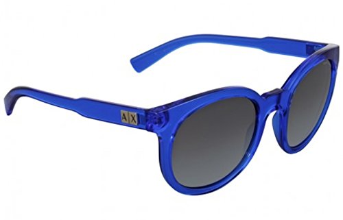 A|X Armani Exchange AX4057S Sunglasses 821011-53 - Transparent Light Blue Frame, Grey Gradient