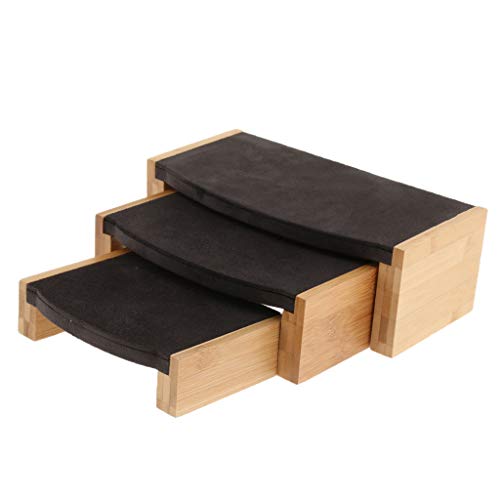 SDENSHI Plateau porte-couteaux pour présentoir Velluto Nero