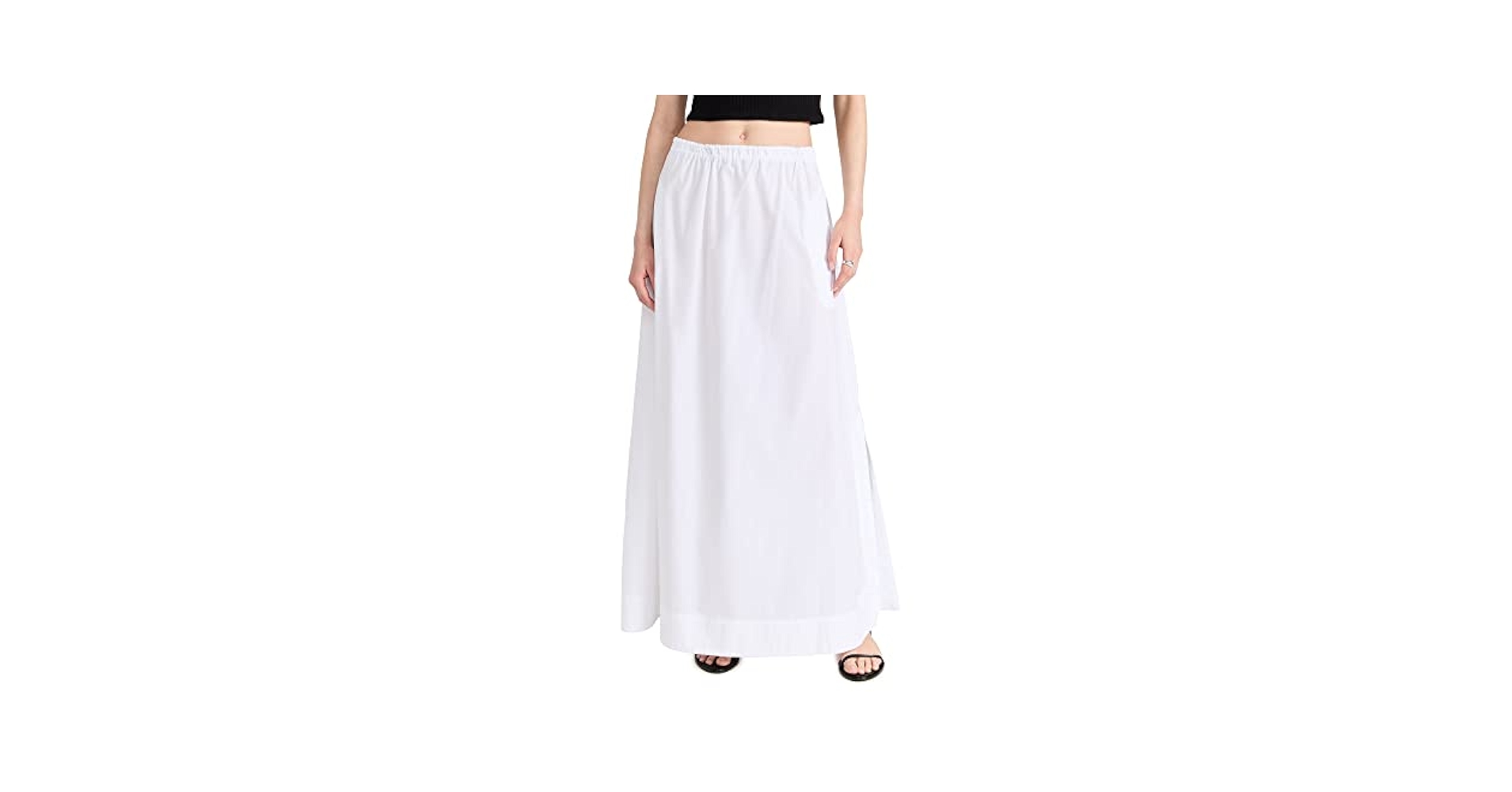 ★MEENDERI★SHIRRING RIBBON LONG SKIRT - WHITE★正規品/人気 rag & bone Women's Soraya Skirt, White, XS at Amazon Women's