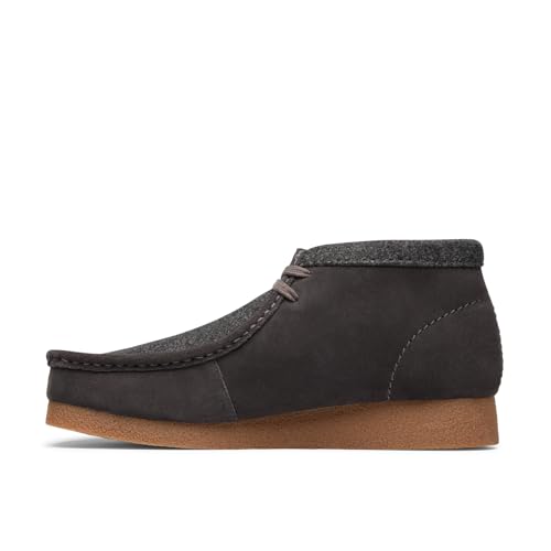 Clarks Men Wallabee Evo Boot Black Suede 8.5 Medium