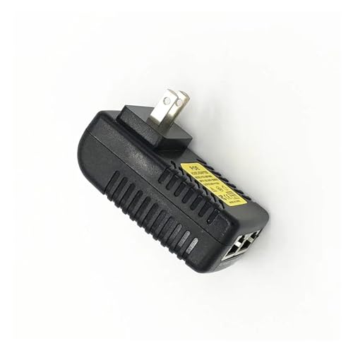 CCTV Security AC 110V-240V a DC 12V 15V 24V 48V 0.5A 1A POE Injector Power Adapter Ethernet IK P Cámara Teléfono POE Power Supply (12V 1A,1)