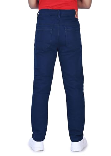 Image of Men's Slim Fit Mid-Rise Stretchable Denim Jeans Casual and Office Wear Soft Cotton Blend Comfortable Trendy Jeans