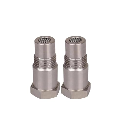 2Pcs M18x1.5 Stainless Steel Adapter Filter Connectors, Threaded Sensor Adapters