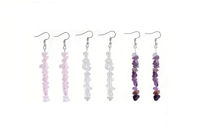See full amazon price history chart for Astroghar Set Of 3 Natural Amethyst Rose Quartz And Clear Quartz Crystal Raw Uneven Shaped Crystal Chip Earings Astroghar Set Of 3 Natural Amethyst Rose Quartz And Clear Quartz Crystal Raw Uneven Shaped Crystal Chip Earings (B0DCZT12QJ) Amazon Price History, Amazon Price Tracker