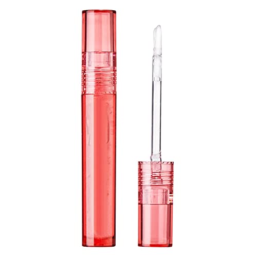 Gloss Lot Mirror Water Light Lip Glaze Glossy Lip Gloss Glass Toot Lip Long Lasting Moisturizingwhite Rouge à lèvres brillant et charmant Miel à lèvres avec lumière Gloss Transparent (Pink, One Size) Cover